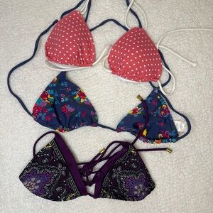 Victoria's Secret Pink, Blue, and Purple Bikini Set